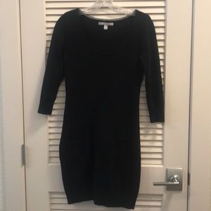 Black sweater dress
